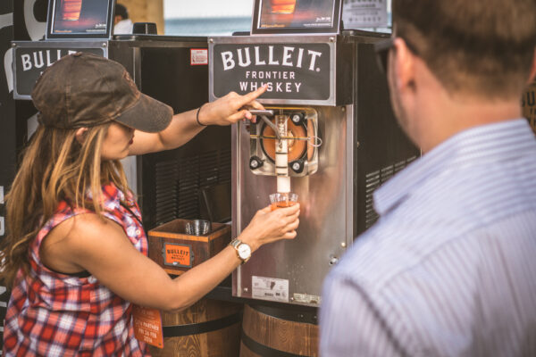 Bulleit Bourbon Woody display at SOBEWFF 2016. Courtesy of Diageo and Proof Media Mix.